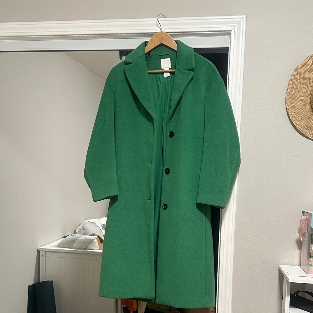 H&M Vibrant Green Coat